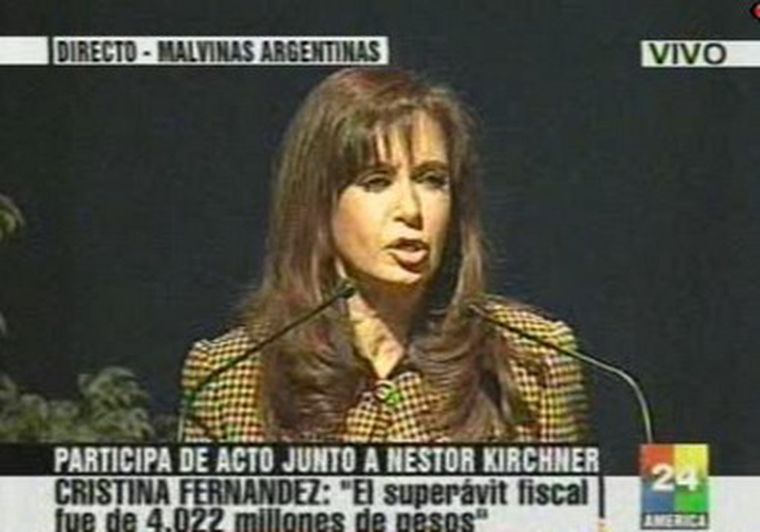 Cristina se ufanó de los nuevos puestos de trabajo generados en su gestión.