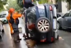 El hecho ocurrió sobre la avenida Belgrano al 4000.  Foto: Captura de video