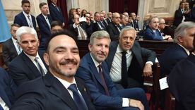 Alfredo Cornejo junto a Valdés, Frigerio y Poggi. Alfredo Cornejo junto a Valdés, Frigerio y Poggi.