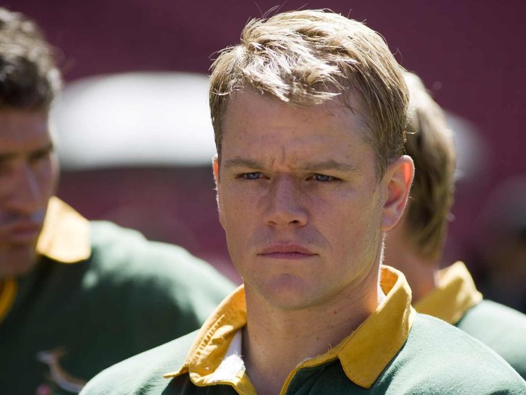 Matt Damon protagonizó la película Invictus en el año 2009