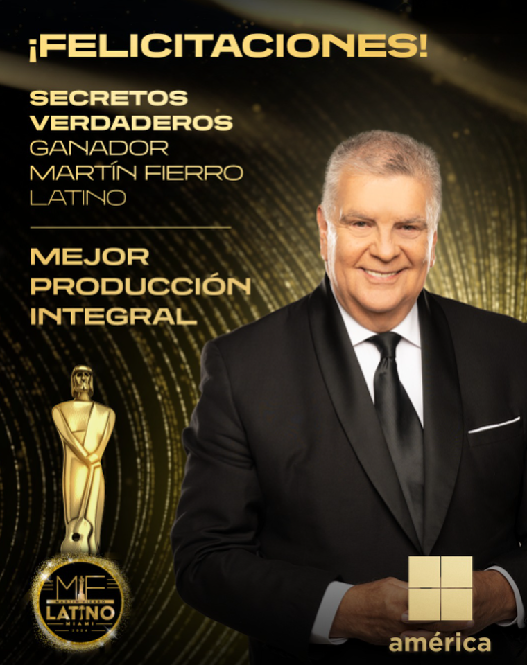 Secretos Verdaderos otro de los premiados. Secretos Verdaderos otro de los premiados. 
