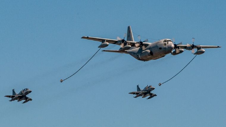 La Fuerza Aérea prepara el tradicional festival en la Base de Morón. Foto: Fuerza Aérea