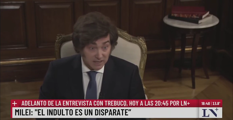 Javier Milei habló sobre la situación de Cristina Kirchner
