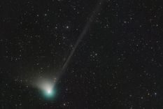 El cometa que pasará por el Hemisferio Sur a principios de febrero ya se visualiza con elementos específicos en el Hemisferio Norte Foto: Dan Bartlett