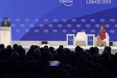 El presidente habló durante 25 minutos en Davos Foto: Presidencia