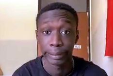 Khabane Lame y su habitual rostro. Foto: Rcn.