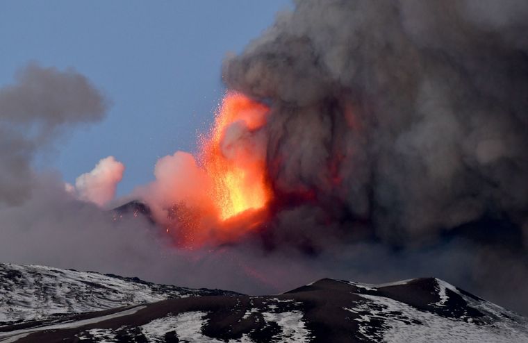 La nueva erupción afecta los cultivos Foto: EFE