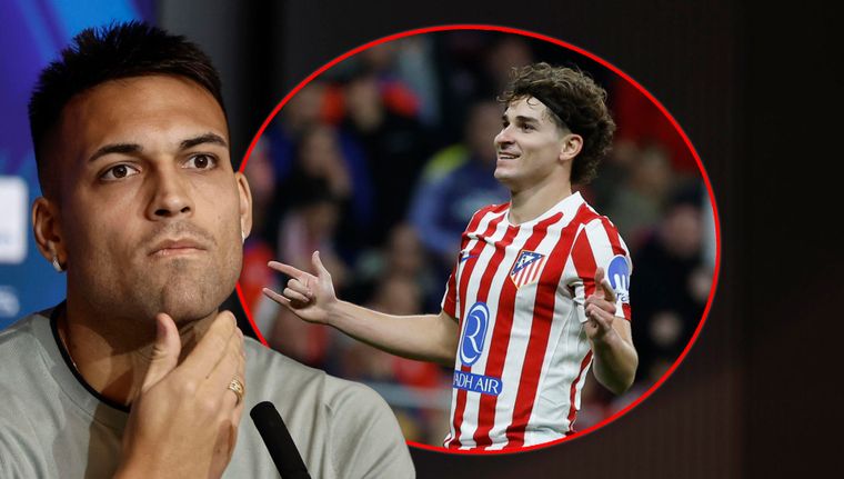 Lautaro Martínez le dedicó unas palabras a Julián Álvarez.