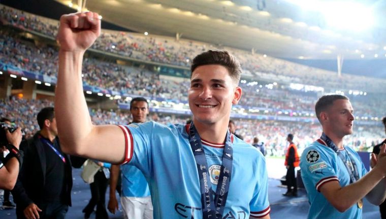 La felicidad de Julián. Foto: NA