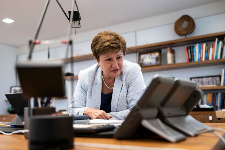 Kristalina Georgieva, la titular del FMI. Foto: Twitter @KGeorgieva