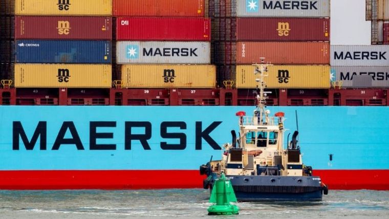 La naviera Maersk registró el período más rentable en sus 117 años de historia. Foto: GETTY IMAGES