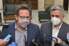 Lucas Ilardo y Germán Gómez son los actuales tituales de la bancada del PJ en el Senado y en la Cámara de Diputados, respectivamente. Foto: Prensa Frente de Todos