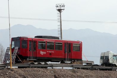 MDZol | Llegaron nuevas duplas del metrotranvía y el avance de la obra por la ampliación es del 8%, según informaron desde el Gobierno Foto: Prensa Gobierno de Mendoza