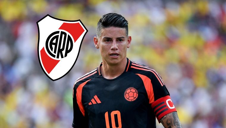 James Rodríguez podría ser refuerzo de River. Foto: @jamesrodriguez10