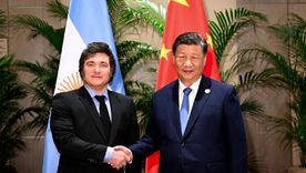 Milei y el presidente chino Xi Jinping durante la cumbre del G20 de noviembre de 2024.&nbsp;
