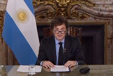 La cadena nacional de Javier Milei le generó muy buenos números a LN+ Foto: Captura de video cadena nacional