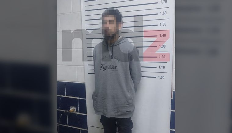 El sospechoso del caso de violencia de género que fue detenido en Las Heras.&nbsp;