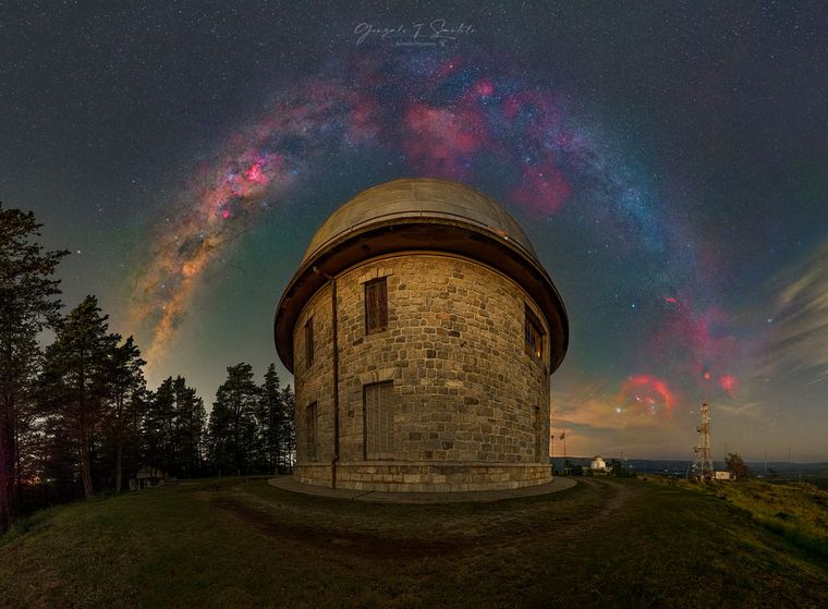 Gonzalo Santile, astrofotógrafo premiado por sus imágenes de la Vía Láctea.