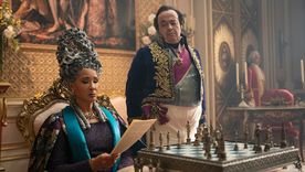 Golda Rosheuvel como la Reina Charlotte en la cuarta temporada de Bridgerton.&nbsp;