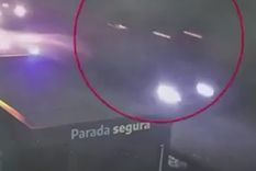 El siniestro ocurrió en la intersección de la Ruta 7 y la calle Juan de Dios Filiberto, frente a la estación ferroviaria de Pablo Marín.  Foto: Captura de video
