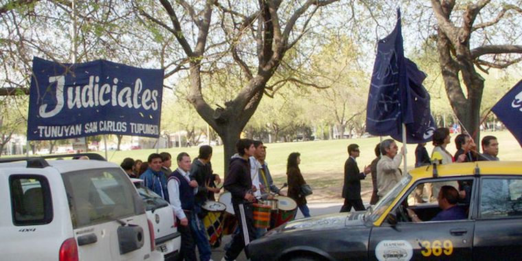 Judiciales en protesta. Foto: MDZ