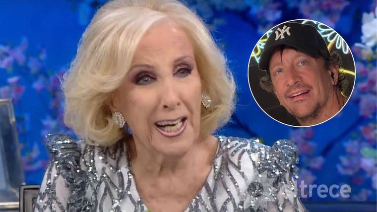 Cómo fue la charla entre Mirtha y Nico. Foto: captura de video/ El Trece. 