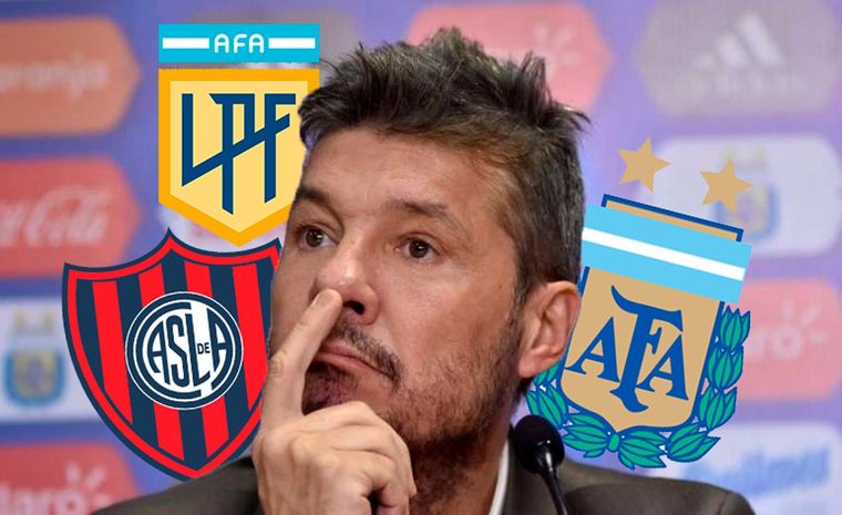 Tinelli tuvo diversos pasos con cargos distintos en San Lorenzo, AFA y Liga Profesional de Fútbol.