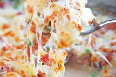 Ñoquis gratinados ¡con jamón y queso!