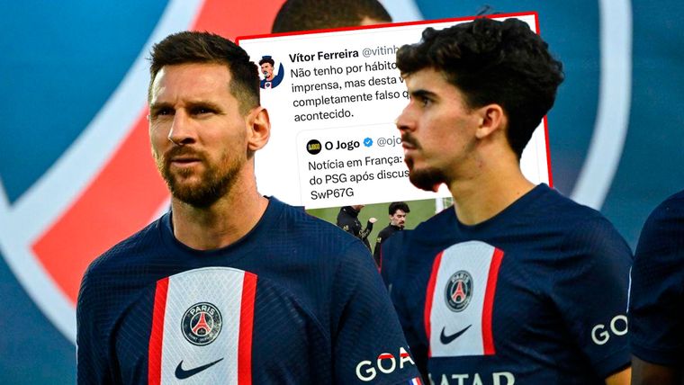 Los rumores de una pelea entre Messi y Vitinha estallaron en el PSG: la respuesta del portugués