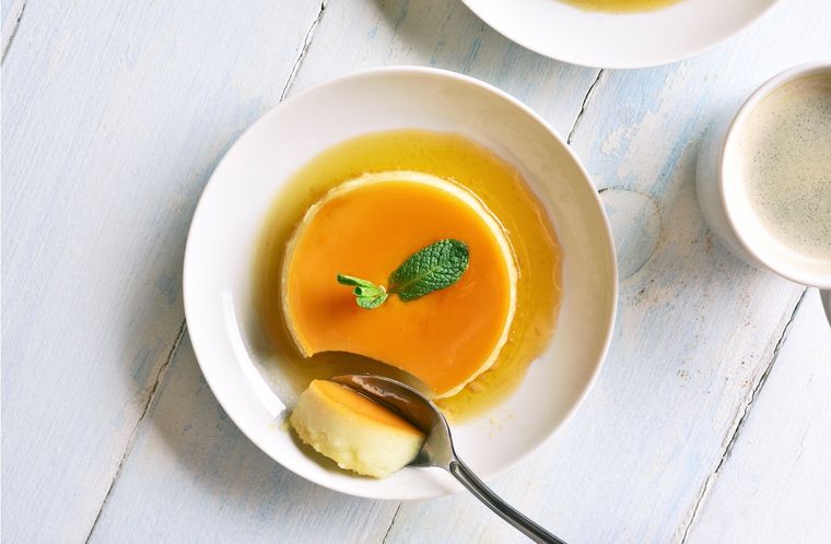 Flan de naranja Una receta de flan de naranja sin leche para hacer en pocos pasos Foto: Shutterstock