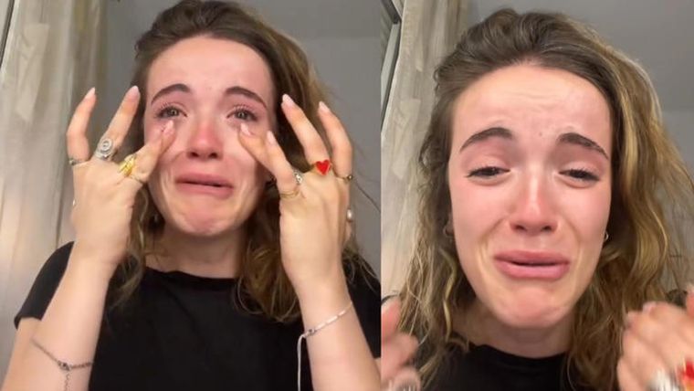 Sara López lloró desconsoladamente al perder su cuenta de Instagram. Sara López lloró desconsoladamente al perder su cuenta de Instagram.