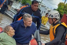 Los distintos ministerios de la provincia de Buenos Aires enviaron recursos para calmar los efectos del temporal en Bahía Blanca Foto: Ministerio de Seguridad