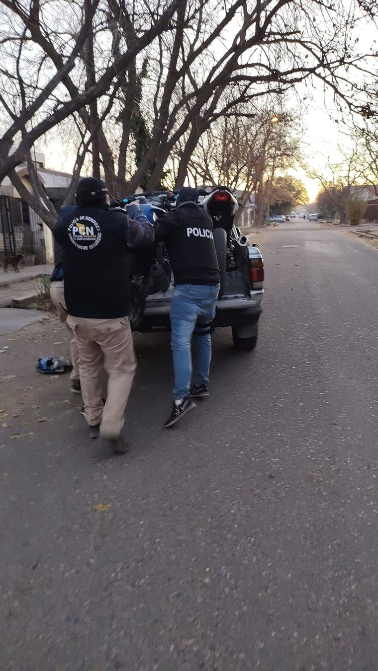 Algunos de los elementos secuestrados