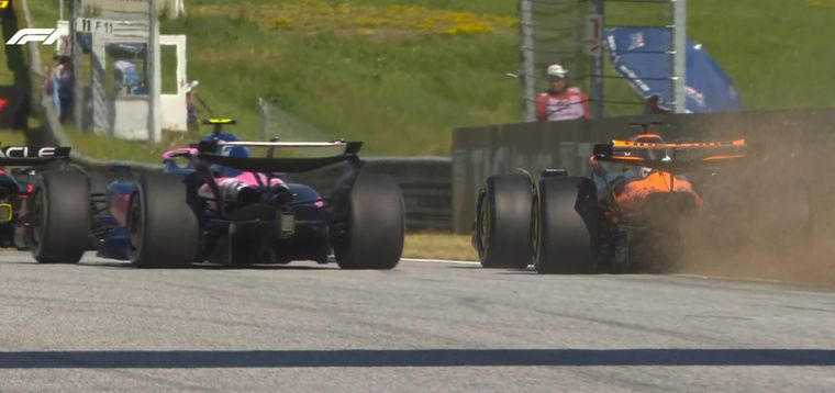 Colapinto fue penalizado por su maniobra con Piastri