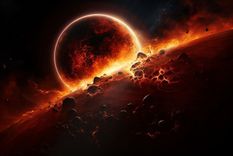 El James Webb descubrió detalles muy sorprendentes sobre un exoplaneta poco conocido. Foto: Imagen generada por Midjourney