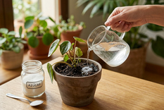 Un truco para salvar a las plantas. Fuente: IA Gemini.