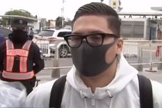 Juanfer habló con la prensa en Ezeiza. Juanfer habló con la prensa en Ezeiza.