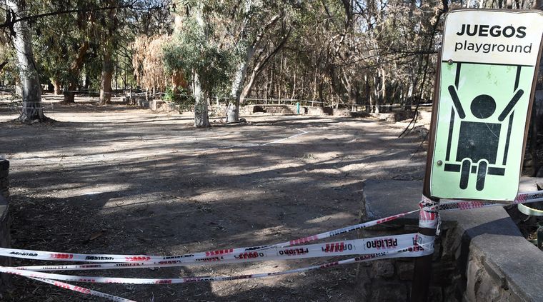 Los senderos y espacios de juegos están siendo reacondicionados Foto: ALF PONCE MERCADO / MDZ