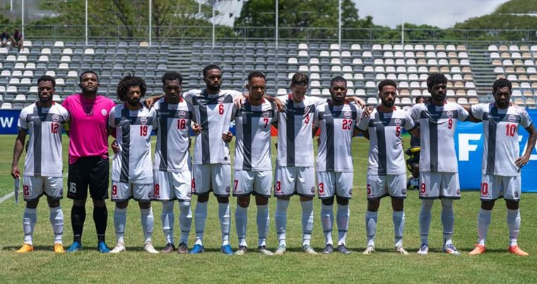 El seleccionado de Nueva Caledonia, uno de los clasificados al repechaje mundialista con Bolivia. El seleccionado de Nueva Caledonia, uno de los clasificados al repechaje mundialista con Bolivia.