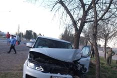 El auto tras chocar contra un auto Foto: Gentileza @pabloxsita