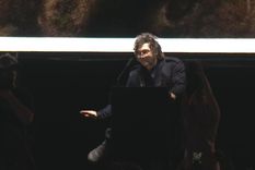 El gesto de Javier Milei.