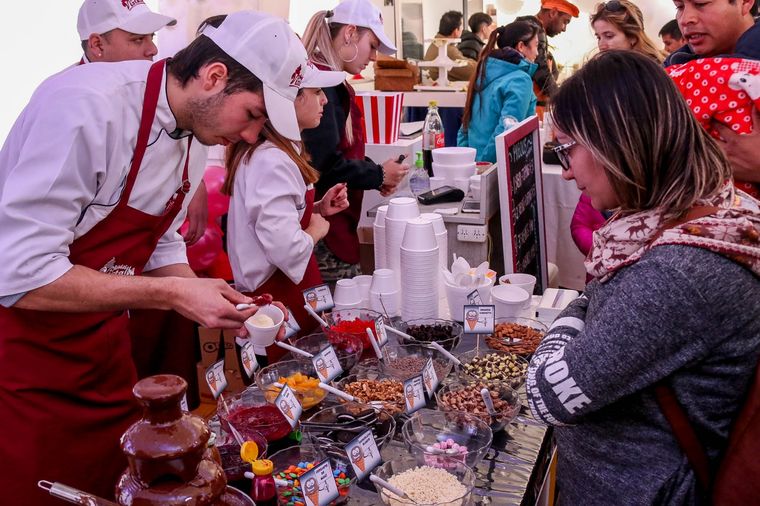 Una imagen de la fiesta del chocolate, en años anteriores. Foto: Gentileza Luján de Cuyo