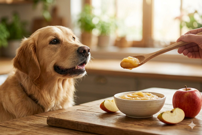 MDZol | Perro, puré de manzanas