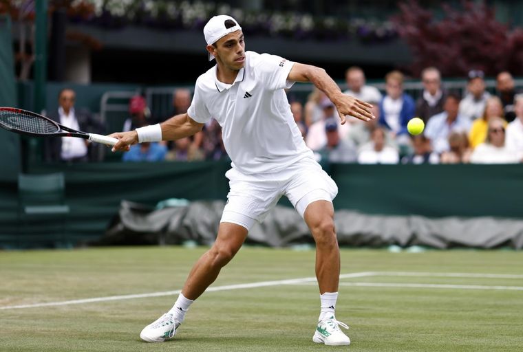 Francisco Cerundolo fue eliminado de Wimbledon. Foto: EFE