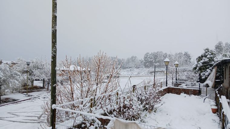 Nevadas villa Potrerillos tormenta santa rosa