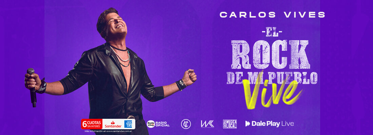 Carlos Vives. Créditos: Movistar Arena Carlos Vives. Créditos: Movistar Arena