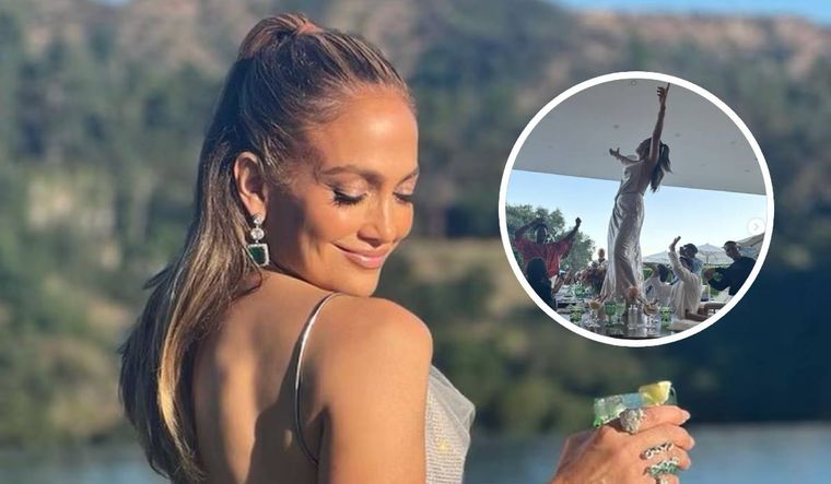 Jennifer Lopez festejó su cumpleaños con un baile viral.