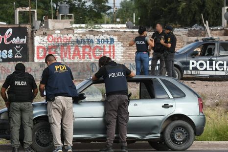 Operativos policiales en Mendoza.&nbsp;