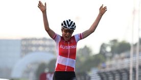 Ahora sí ya saben quién es: Anna Kiesenhofre, campeona olímpica en ciclismo de ruta en Tokyo 2020. Foto: GETTY IMAGES