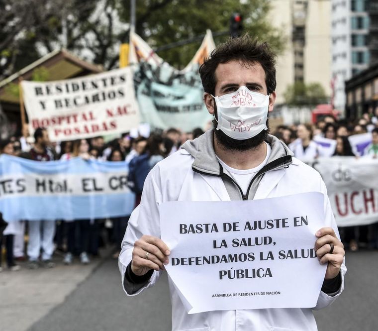 Médicos de todo el país se movilizarán hoy hacia la sede del Ministerio de Salud de la Nación.